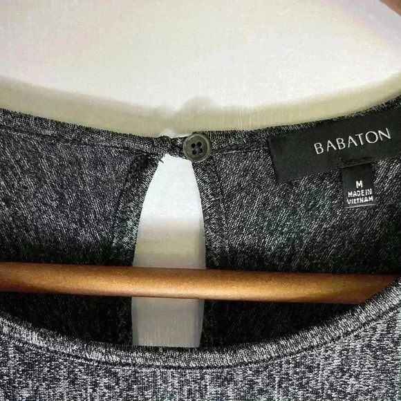 Babaton Tank In Black/Grey Stretch  Fabric - Picture 3 of 7
